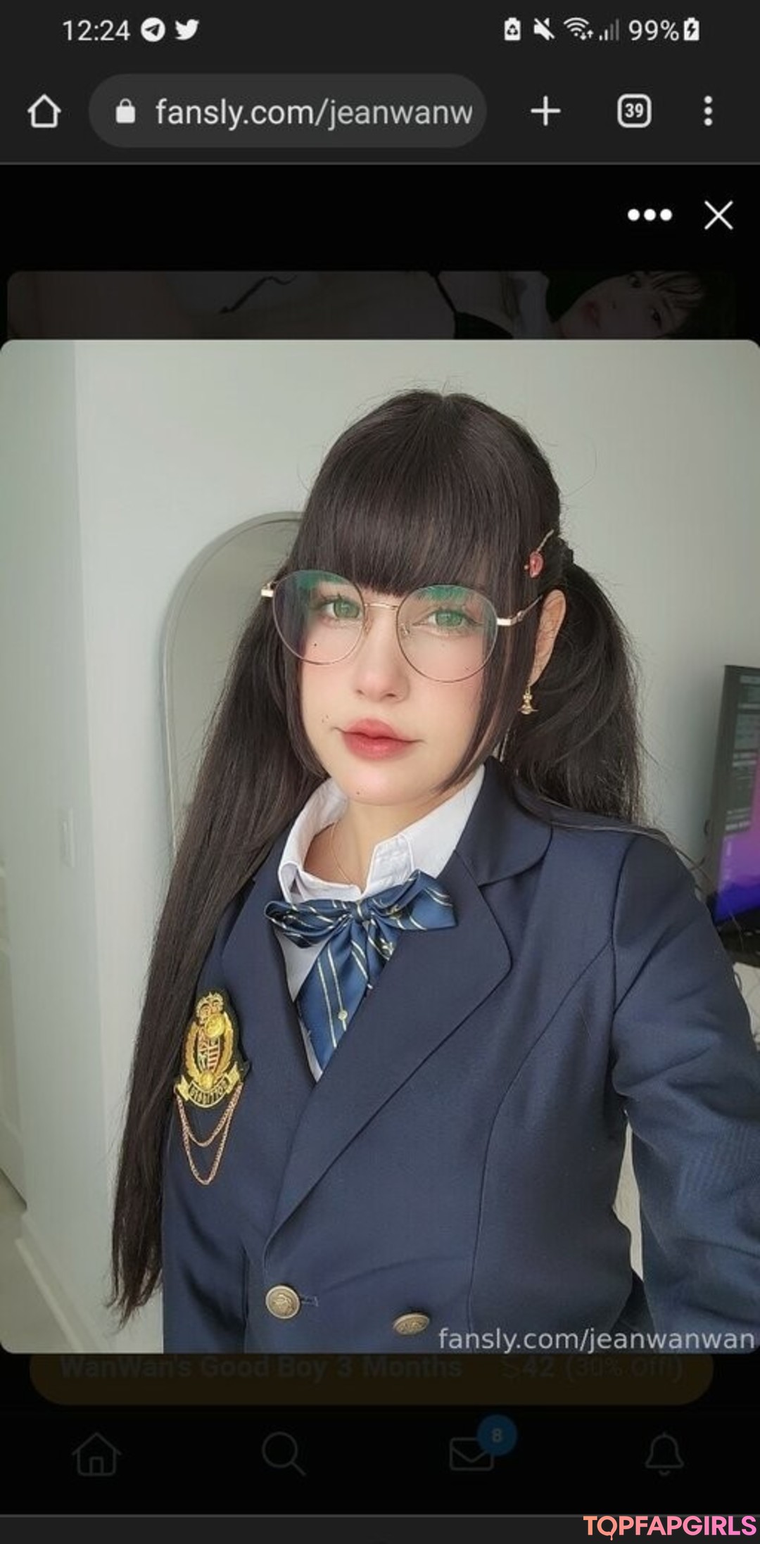 Naakte gelekte OnlyFans-foto van Jeanwanwan #2627