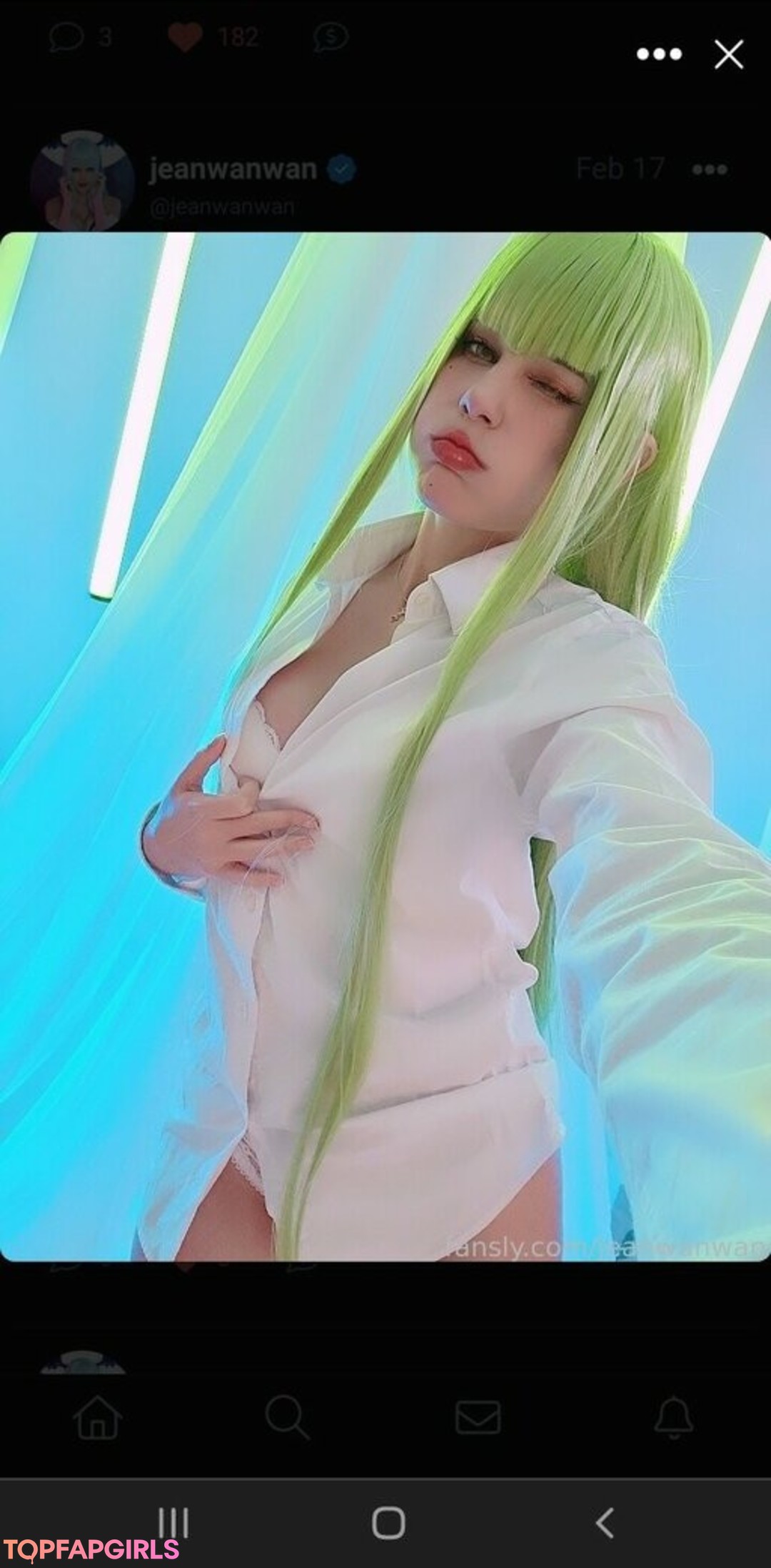 Naakte gelekte OnlyFans-foto van Jeanwanwan #2655