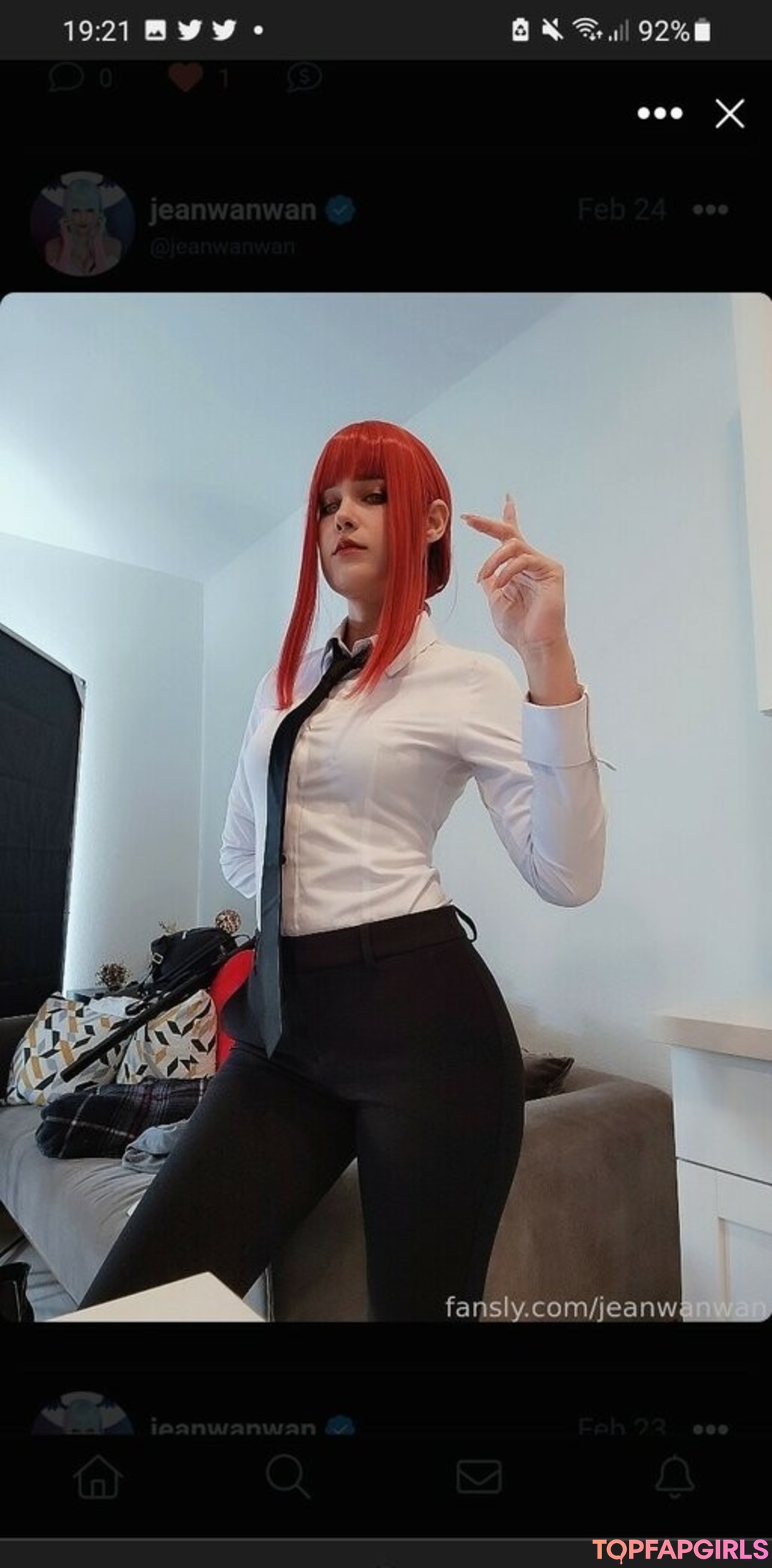 Naakte gelekte OnlyFans-foto van Jeanwanwan #2681