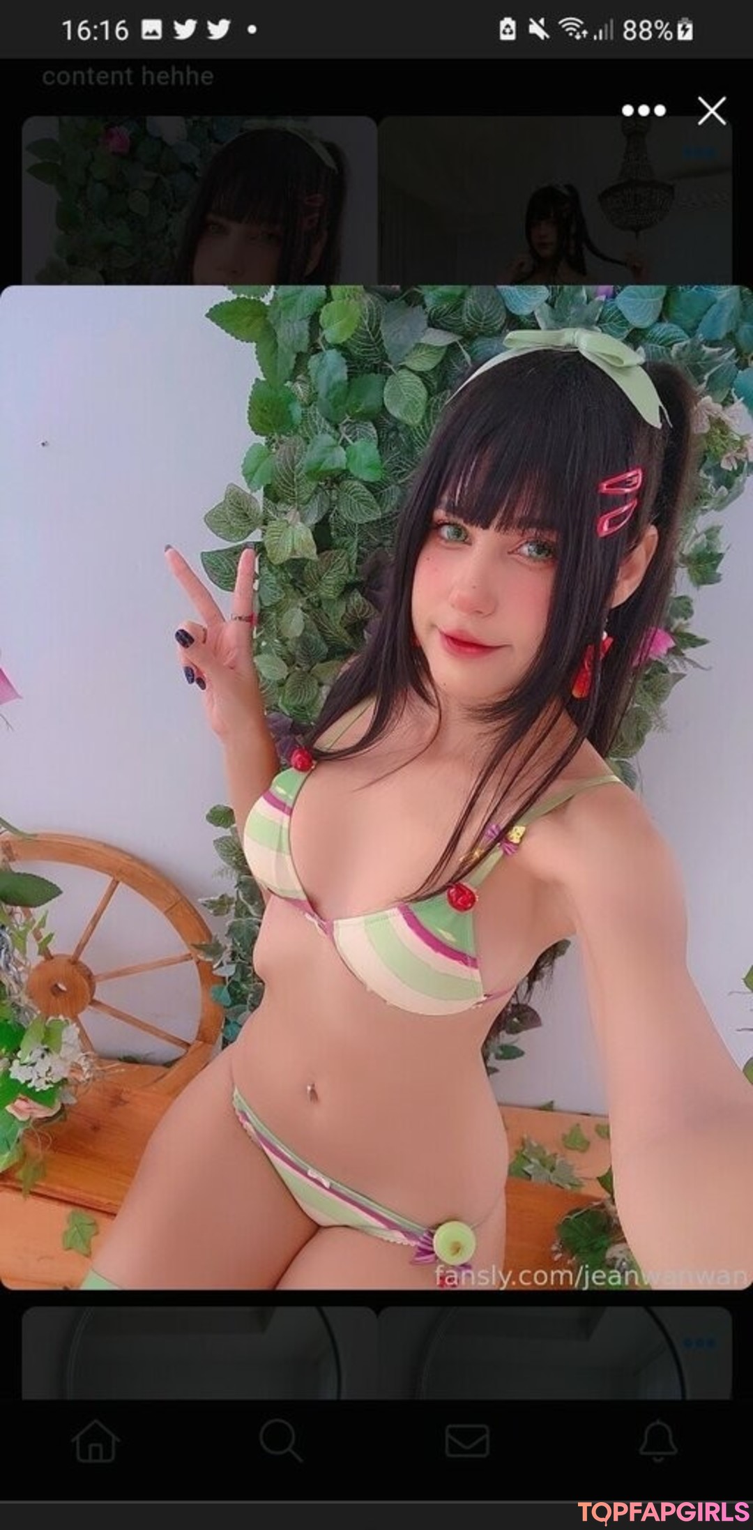 Naakte gelekte OnlyFans-foto van Jeanwanwan #2750