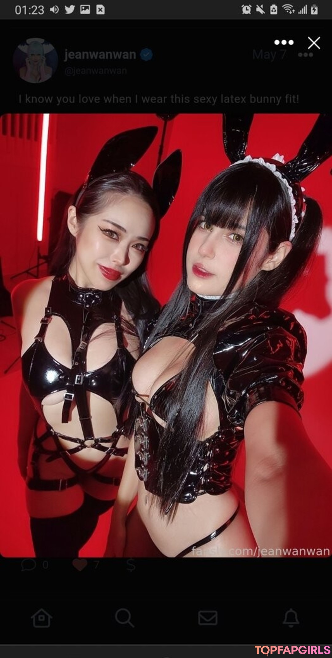 Naakte gelekte OnlyFans-foto van Jeanwanwan #2973