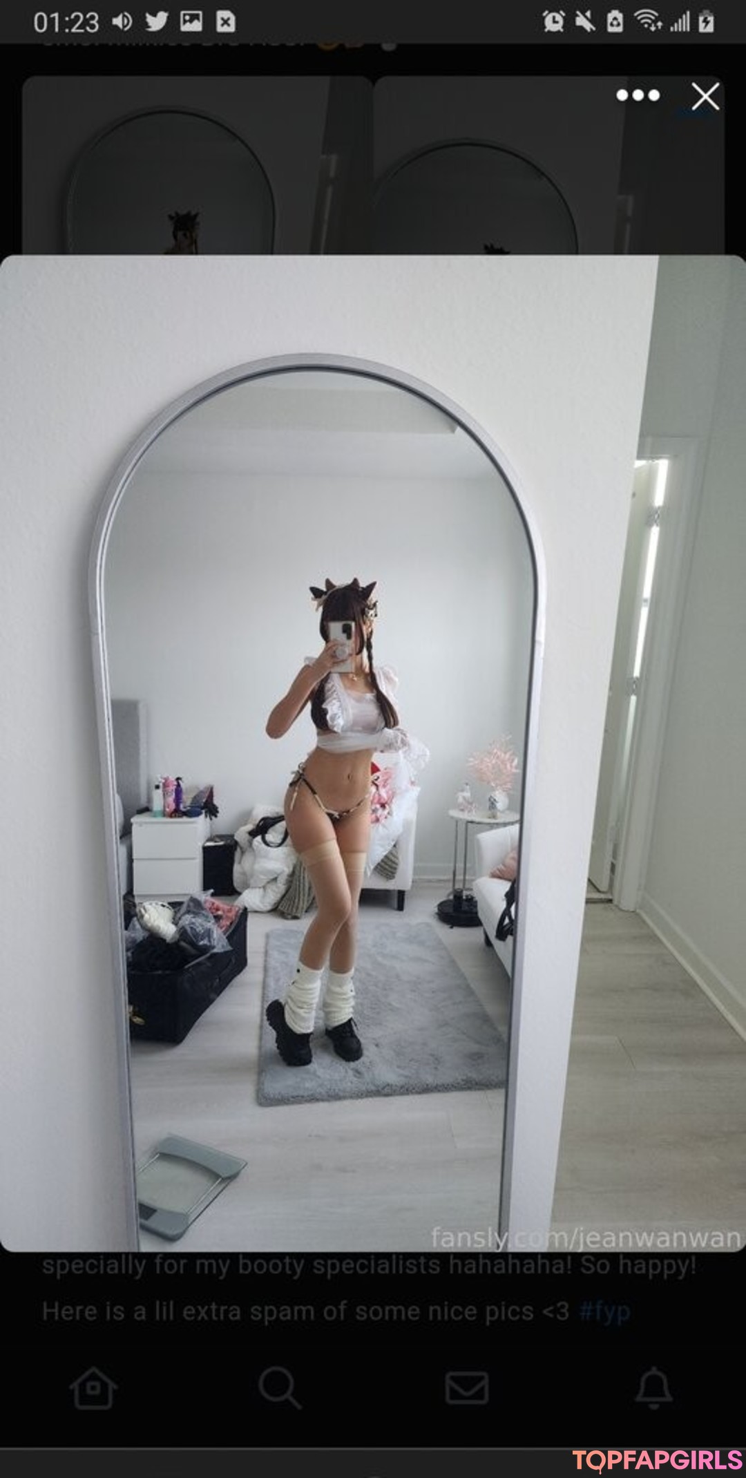 Naakte gelekte OnlyFans-foto van Jeanwanwan #2974