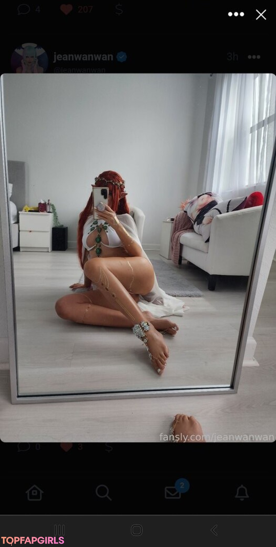 Naakte gelekte OnlyFans-foto van Jeanwanwan #3251