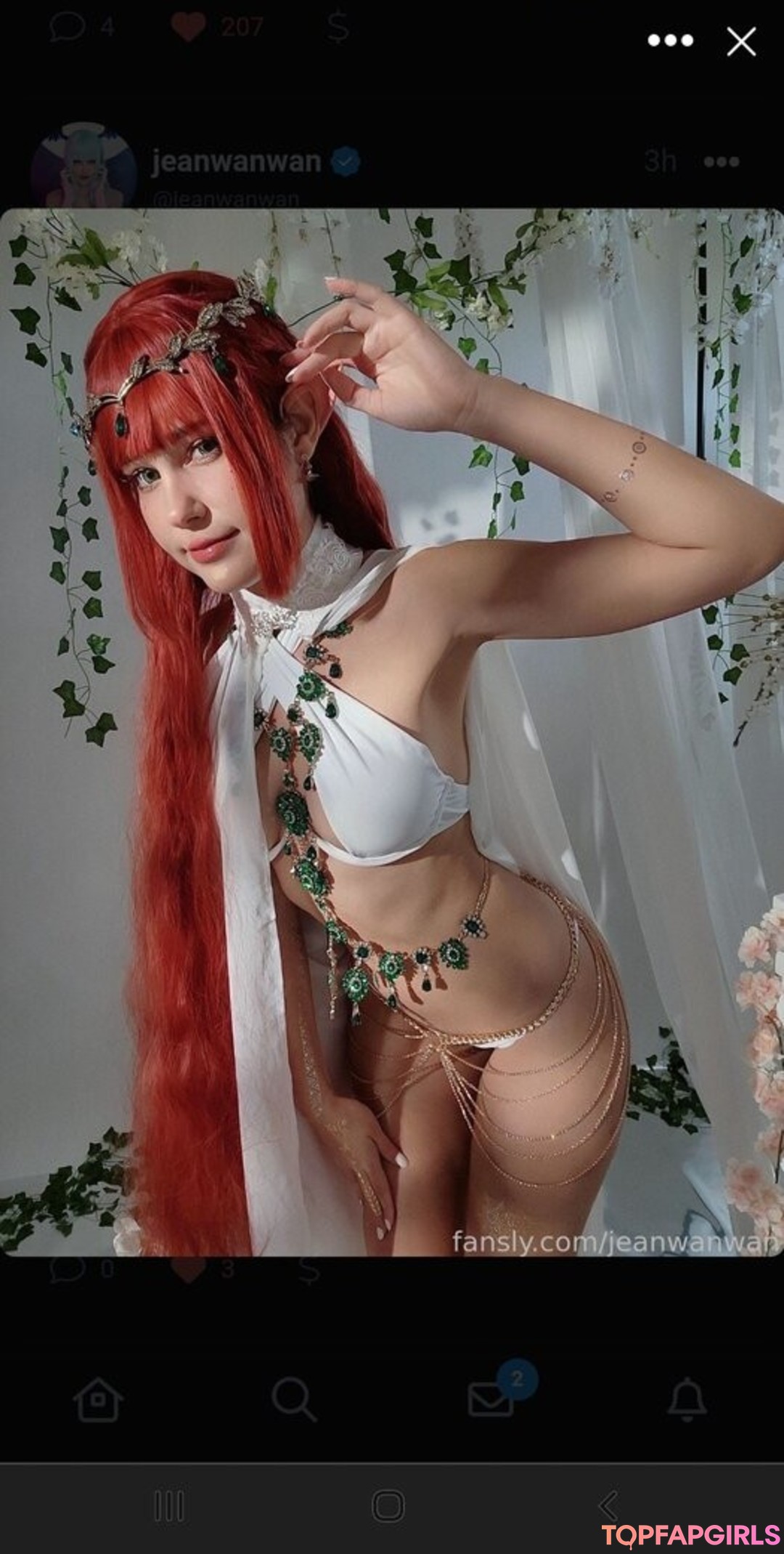 Naakte gelekte OnlyFans-foto van Jeanwanwan #3255