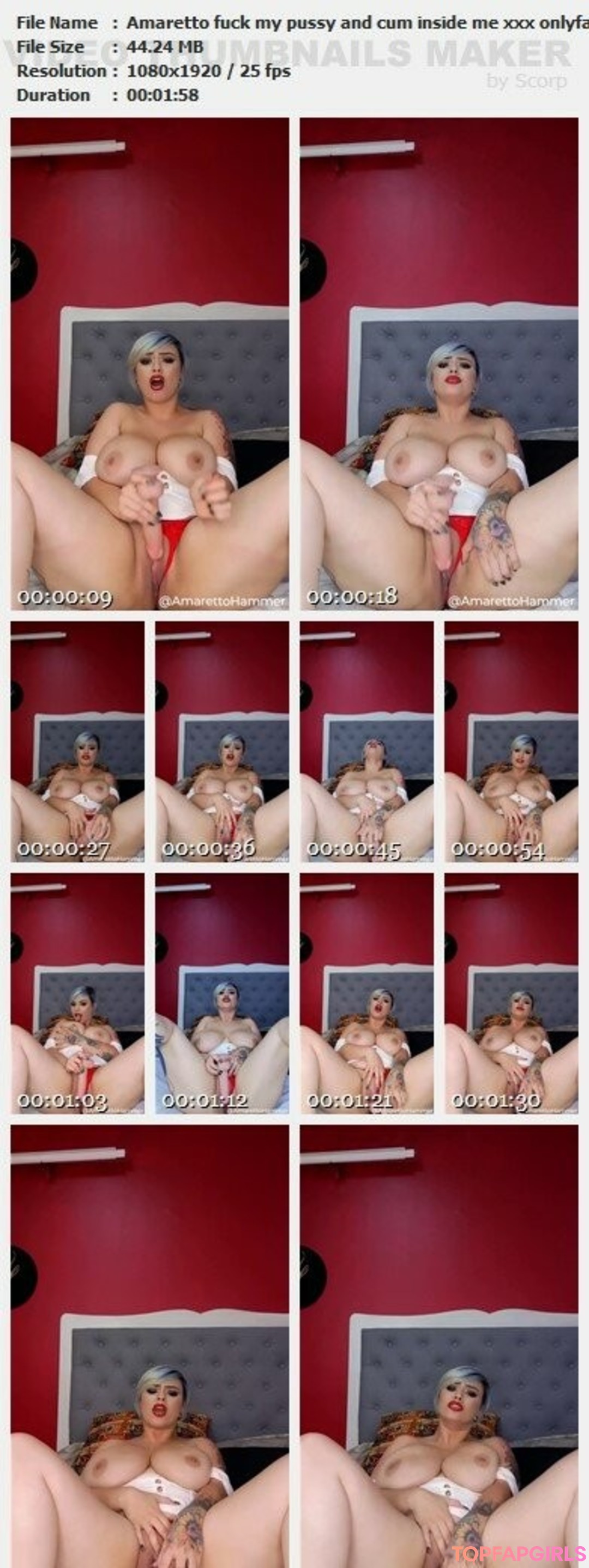 Naakte gelekte OnlyFans-foto van Amaretto Hammer #366