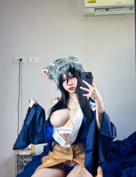 Naakte gelekte OnlyFans-foto van Qnamii