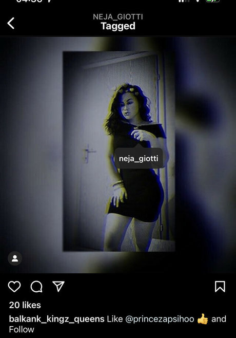 Naakte gelekte OnlyFans-foto van Neja Giotti