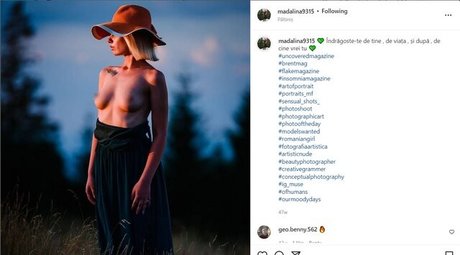 Naakte gelekte OnlyFans-foto van Madalina Oros
