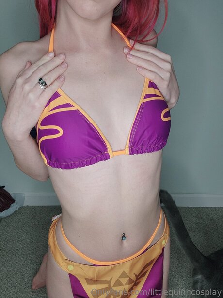 Naakte gelekte OnlyFans-foto van Littlequinncosplay