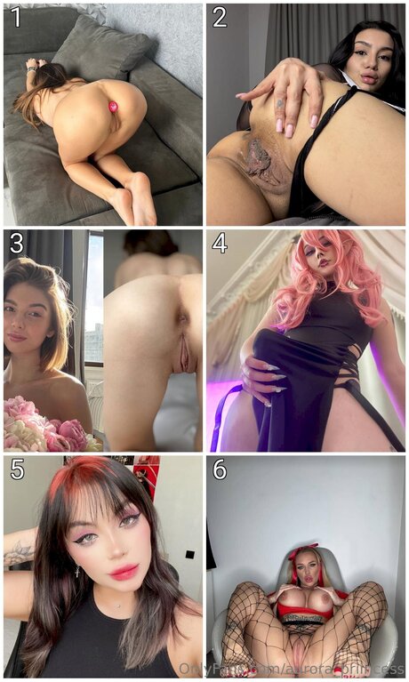 Naakte gelekte OnlyFans-foto van Aurora Priincess