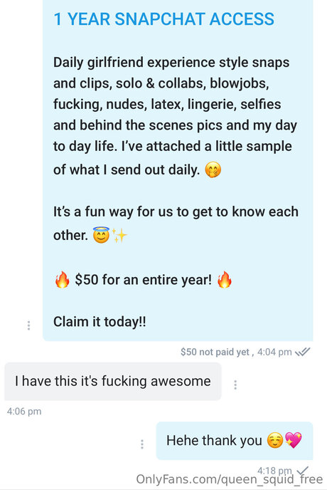 Naakte gelekte OnlyFans-foto van Queen Squid Free