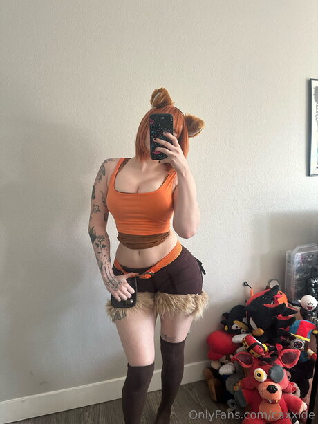 Naakte gelekte OnlyFans-foto van Caxxide