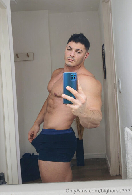 Naakte gelekte OnlyFans-foto van Bighorse777