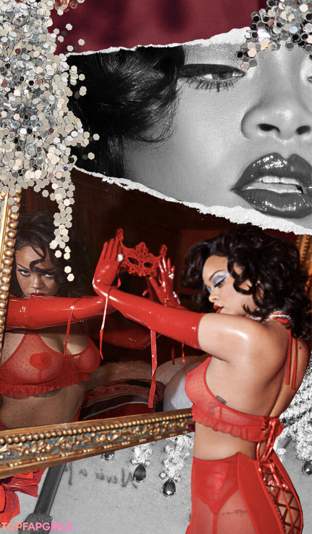 Naakte gelekte OnlyFans-foto van Rihanna #1006
