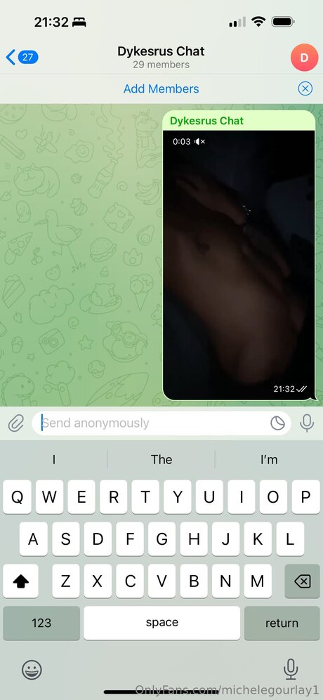 Naakte gelekte OnlyFans-foto van Michelegourlay1