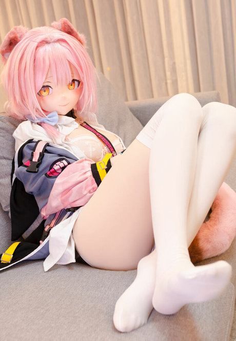 Naakte gelekte OnlyFans-foto van Kigurumi