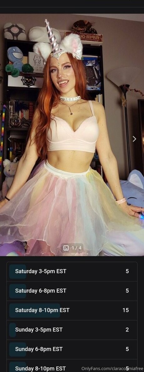 Naakte gelekte OnlyFans-foto van Claracosmiafree