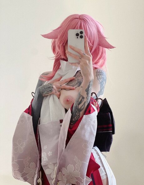 Naakte gelekte OnlyFans-foto van Lunarafawn