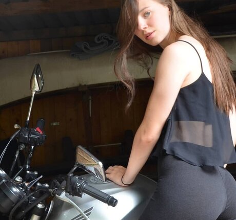 Affe auf Bike