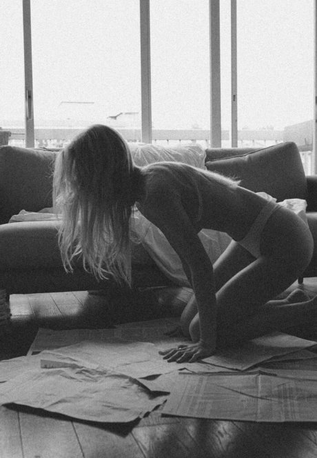 Naakte gelekte OnlyFans-foto van Oceane Le Ny