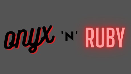 Onyx Ampamp Ruby