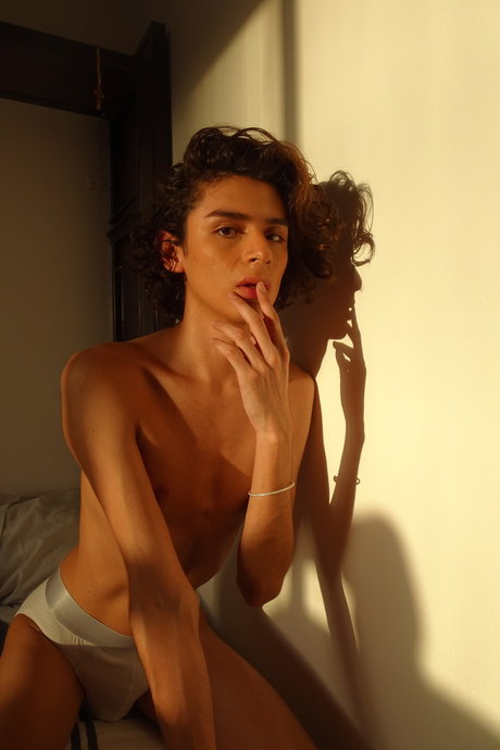 Naakte gelekte OnlyFans-foto van Aris