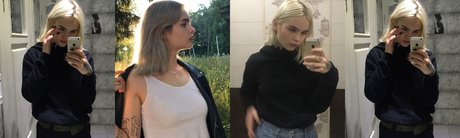 Naakte gelekte OnlyFans-foto van Blonde Bitch