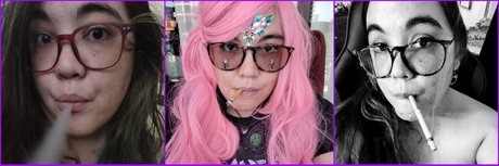 Naakte gelekte OnlyFans-foto van Melody Smokes