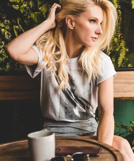 Naakte gelekte OnlyFans-foto van Heather Morris