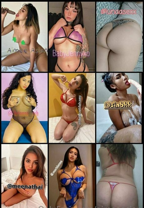 Naakte gelekte OnlyFans-foto van Aimeeasian