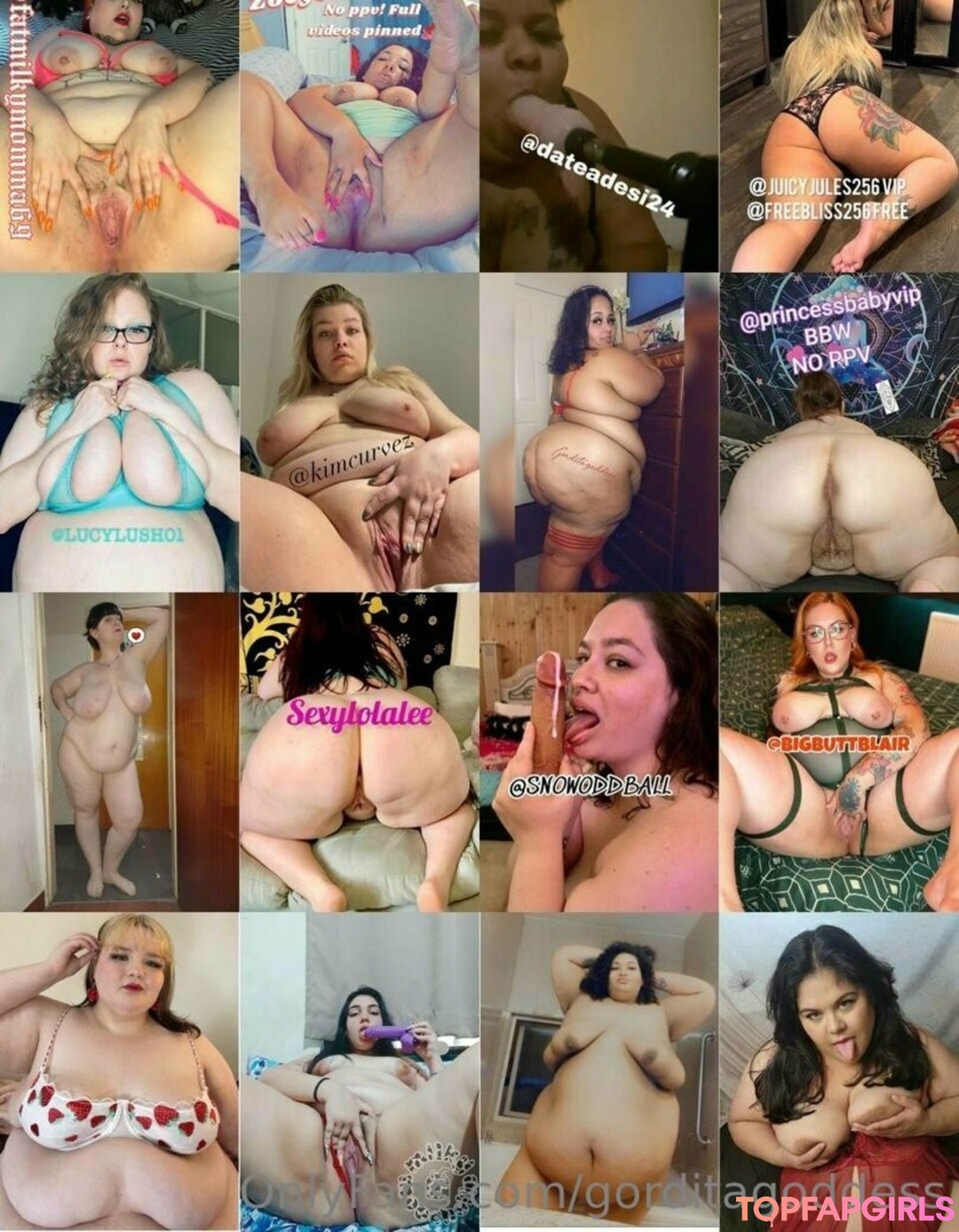 Naakte gelekte OnlyFans-foto van Gorditagoddess #16