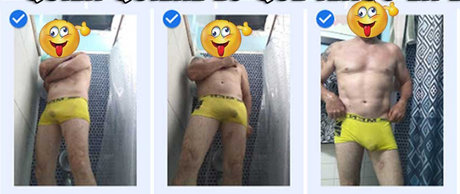 Naakte gelekte OnlyFans-foto van Pareja Cubana