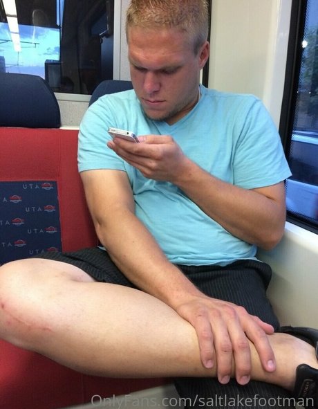 Naakte gelekte OnlyFans-foto van Saltlakefootman