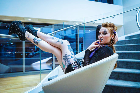 Naakte gelekte OnlyFans-foto van Nyxx Hollow