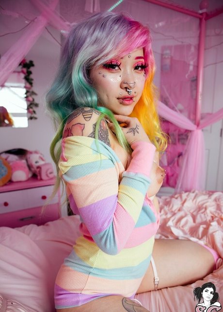 Naakte gelekte OnlyFans-foto van Anniemiao