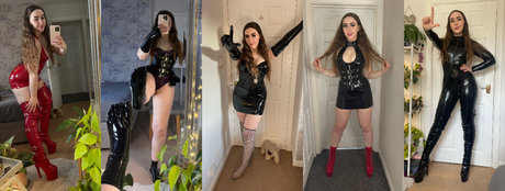 Naakte gelekte OnlyFans-foto van Strapon Queen Lola Lee