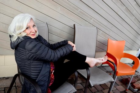 Naakte gelekte OnlyFans-foto van The Sherri Show