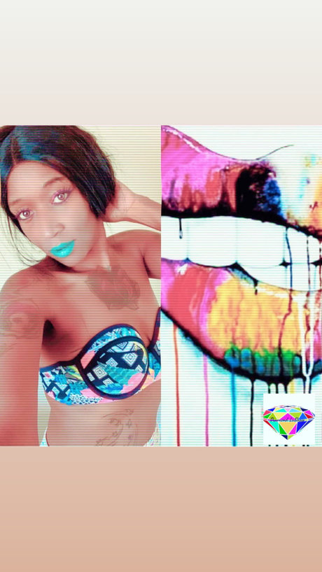 Naakte gelekte OnlyFans-foto van Diamond Lashay