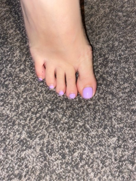 Naakte gelekte OnlyFans-foto van Feet