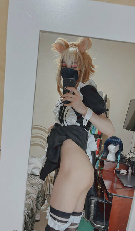 Naakte gelekte OnlyFans-foto van Femboyalma