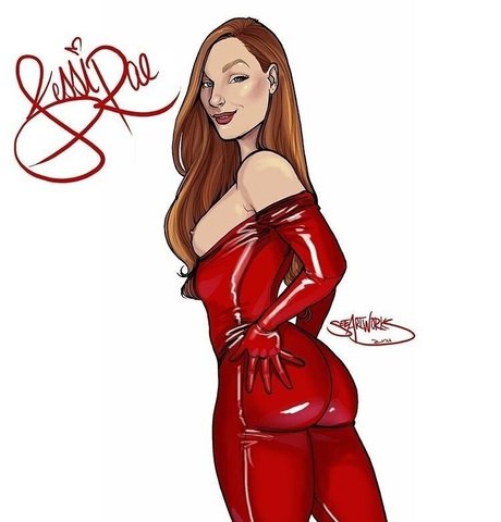 Naakte gelekte OnlyFans-foto van Jessiraefree