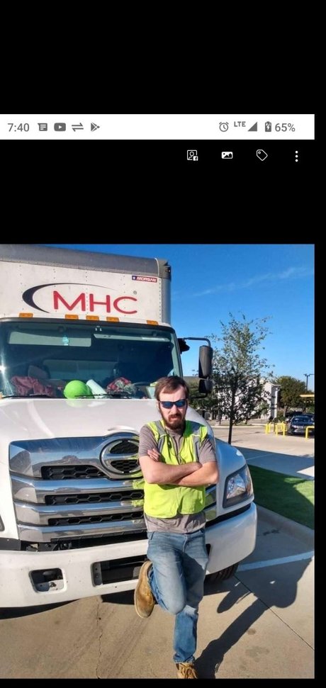 Naakte gelekte OnlyFans-foto van Sexy Trucker