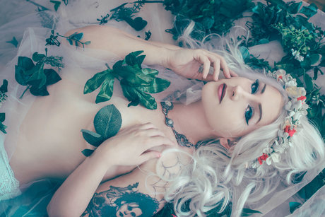 Naakte gelekte OnlyFans-foto van Madame Butterfly