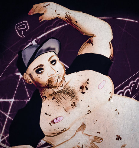 Naakte gelekte OnlyFans-foto van Succubear