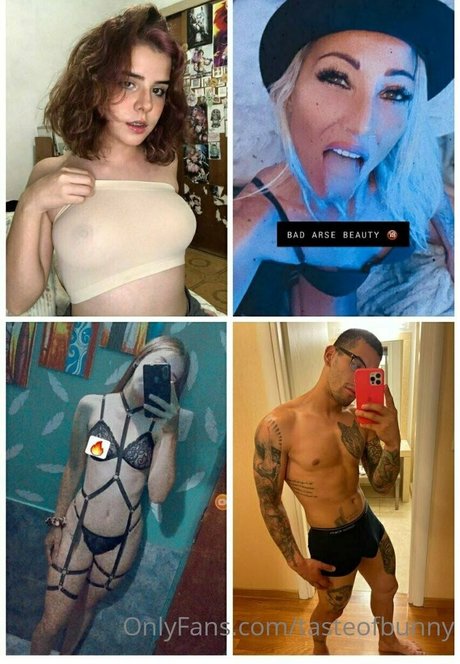 Naakte gelekte OnlyFans-foto van Tasteofbunny