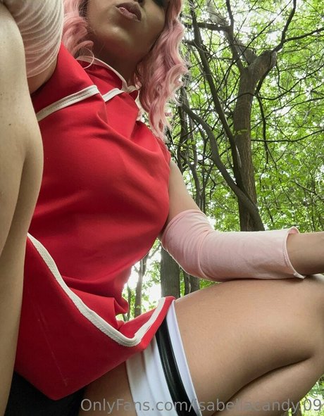 Naakte gelekte OnlyFans-foto van Isabellacandy09