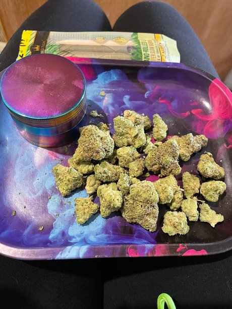Naakte gelekte OnlyFans-foto van Sativa