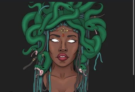 Naakte gelekte OnlyFans-foto van The Medusa 