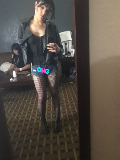 Naakte gelekte OnlyFans-foto van Ts Beauty