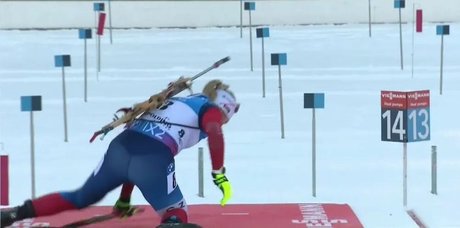 Naakte gelekte OnlyFans-foto van Biathlete Girl